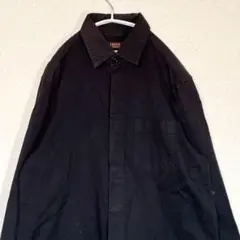 タケオキクチ【2】シャツ ブラック ボタンダウン 綿100% 長袖 スーツ
