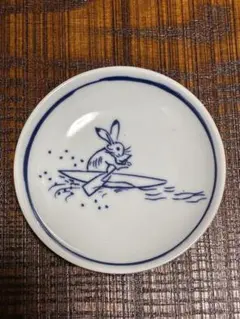 新品未使用 中川政七商店 鳥獣戯画 豆皿 波佐見焼有田焼 うさぎ 蛙 