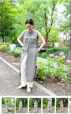 サイドベルトロングジレ