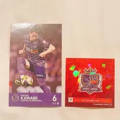 川辺駿サンフレッチェ広島 トレカ 6ルヴァン決勝 ステッカー付き