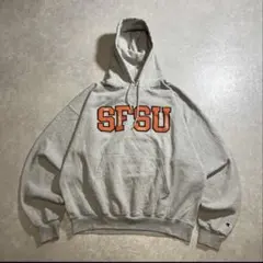 Champion SFSU フーディ XL グレー