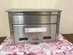 中古品　日本製　郵便ポスト　シルバー　ステンレス製