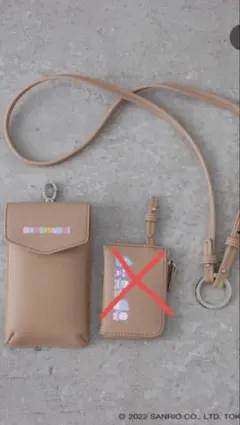 トプカピ EFOLE×はぴだんぶい フェイクレザー スマホショルダーバッグ 