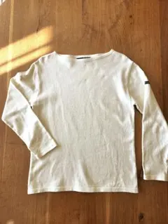 SAINTJAMESホワイト 長袖Tシャツ