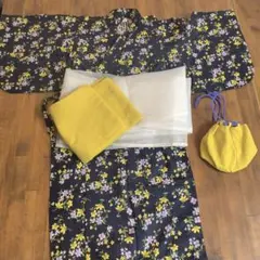 après les cours 花柄浴衣 110cm