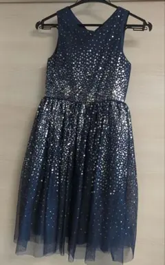 H&M ネイビー スパンコール ドレス EUR 128