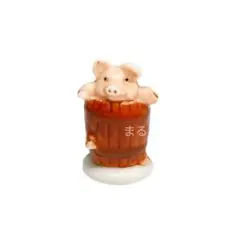 【新品・未使用】木樽に入ったブタさん　フェーヴ　フェーブ　フランス　送料込み