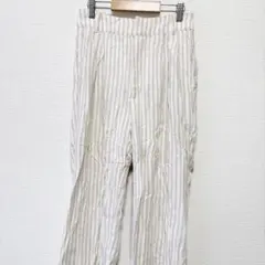 アバクロンビーアンドフィッチ【XS】ストライプパンツ バックウエストゴム 総柄のサムネイル