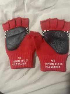 12aw Supreme Checkered Fingerless Glovesのサムネイル