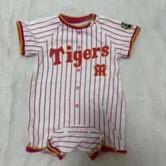 Tigers ロンパース 70cm ストライプ