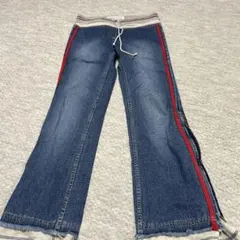 レディースブーツカットデニム