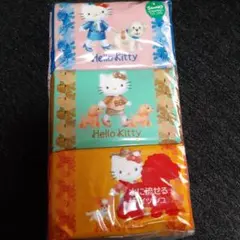 ハローキティ 足長キティ　ティッシュ6パック　平成レトロ