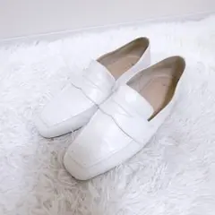 carino カリーノ（23.5）ローファー スクエアトゥ フラット 日本製
