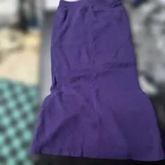 ジーナシス紫色 スリット入りロングスカート