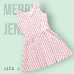 【未使用】 merry jenny 2WAY ロゴ ストライプ ワンピース