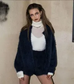 シャギーニットカーディガン ニット