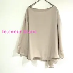 le.coeur blanc とろみブラウス ベージュ 38 オフィスのサムネイル