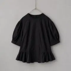 極美品 KEINA RITA バンドカラー パフスリーブ バルーンブラウス