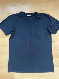 MXP ブラック Vネック Tシャツ ポケット付き