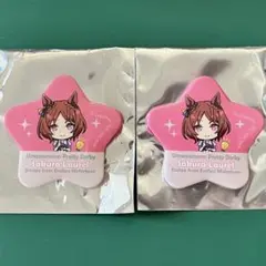 ウマ娘プリティーダービー リアル脱出ゲーム 星型缶バッジ サクラローレル 2点