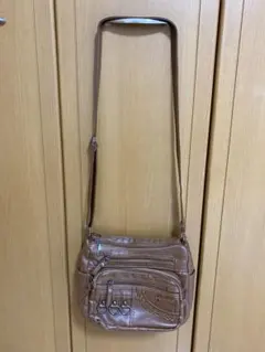 【多収納】ブラウン ショルダーバッグ | 軽量・斜めがけOK！