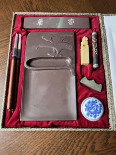 書道用具 筆墨函 硯 墨 筆 セット - メルカリ