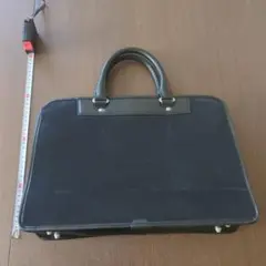 TAKEO KIKUCHI ビジネスバッグ 黒 レザー混 約40cm