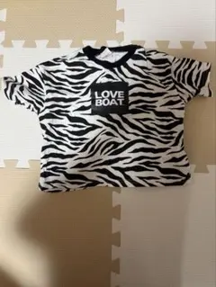 LOVE BOAT ゼブラ柄 半袖Tシャツ 90