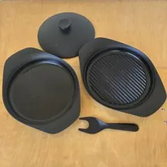 柳宗理　南部鉄器　グリルパン　オイルパン　ふたセットのサムネイル