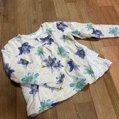 最終価格♡ハッカキッズ♡サイドフリル花柄トレーナー140