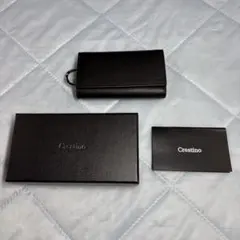 【新品未使用】Crestino キーケース 4連 カード収納付 ブラック 箱付のサムネイル