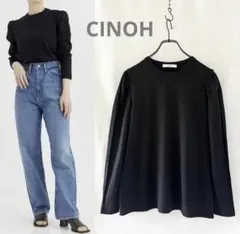 【美品】CINOHチノ パフスリーブカットソー/ロングスリーブTシャツ