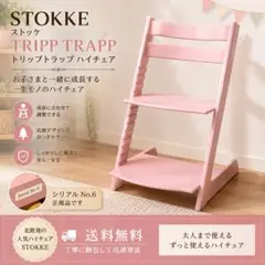【人気カラー】STOKKE ストッケ トリップトラップ ソフトピンク シリアル6のサムネイル