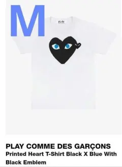 M正規品新品未使用COMME des GARÇONS PLAY ホワイトTシャツのサムネイル