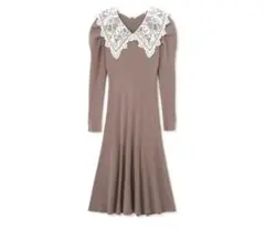 【値下げ】JILL BY JILLSTUART ニットワンピース レース襟