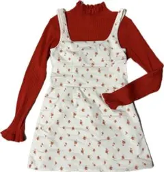 h&m divided 小花柄 ノースリーブ キャミワンピ ミニワンピ コケット