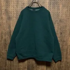 メキシコ製　PLUMA スウェット　無地　ブランク　肉厚　緑　dsw10