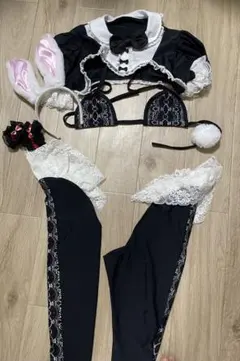暗黒王朝 ダークメイドバニー 歪萌舎 コスプレ エナメルメイドバニー