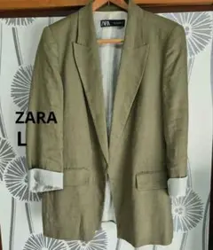 お値下げZARAテーラーリネンジャケットL