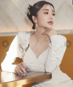 eimy istoire ハートネックロングスリーブワンピース