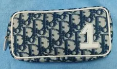 クリスチャンディオール　トロッター　ネイビーポーチ