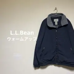 L.L.Bean ウォームアップジャケット　ナイロンフリース　ブラック　黒