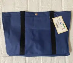 新品　エコバッグ レジカゴバッグ　ネイビー デニム地