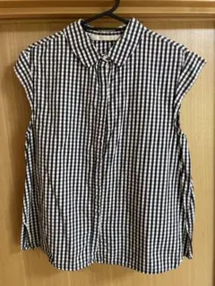 ZARA ギンガムチェック　ブラウス　S