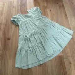 ever closet 半袖　ティアードワンピース　ミントグリーン120cm