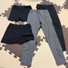 ユニクロ　130cm アンダーパンツ・レギンス 4点セット