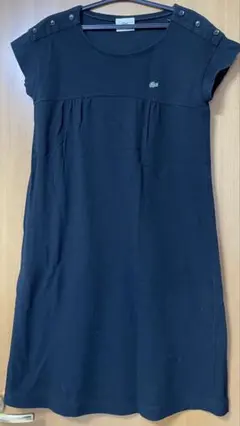 Lacoste ネイビー 半袖ミニワンピース