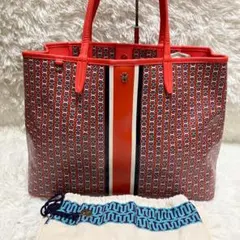 トリーバーチ ジェミニリンク A4 トートバッグ ハンドバッグ 総柄