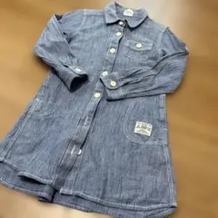 F.O.KIDS 春物　デニムワンピース　シャツワンピース　女の子　120センチ