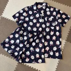 ちいかわ パジャマ 上下セット ネイビー Lサイズのサムネイル